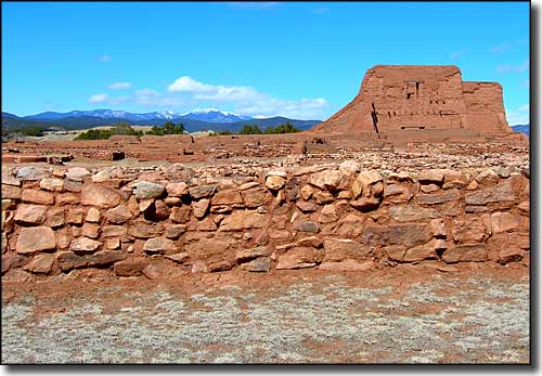 The view from the park headquarters at Pecos National Historical Park