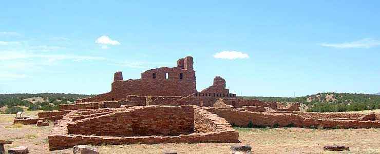 The ruins of San Gregorio de Abo Mission