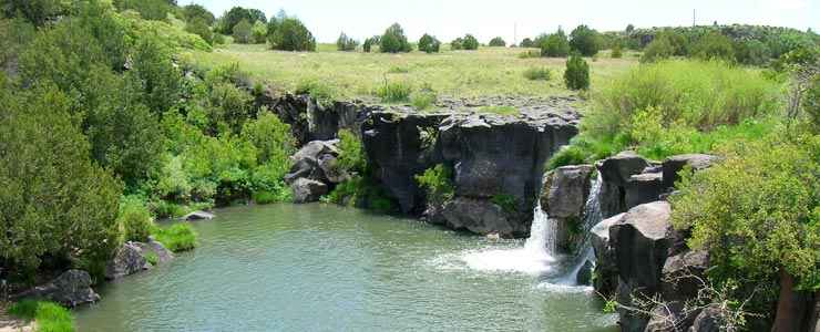A view of Folsom Falls