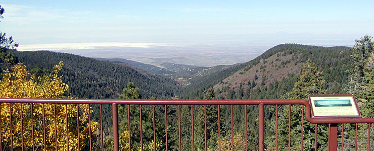 Western view from Haynes Canyon Vista along the Sunspot Scenic Byway
