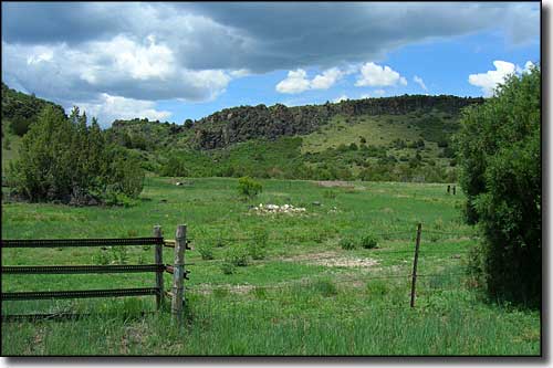 Lava country near Folsom Falls