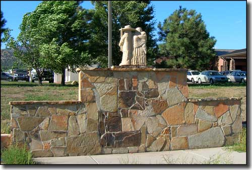 Historic marker in the heart of Dulce