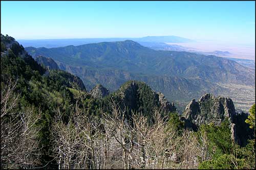 The view south from Sandia Crest