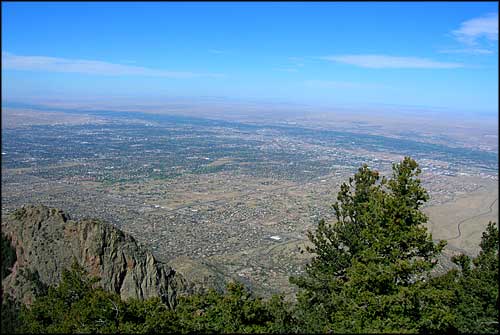 Looking over Albuquerque from Sandia Crest
