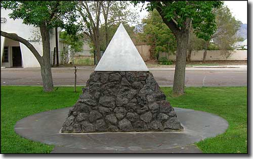 The Trinity weapon monument in the city park