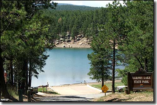 The entrance to Morphy Lake State Park