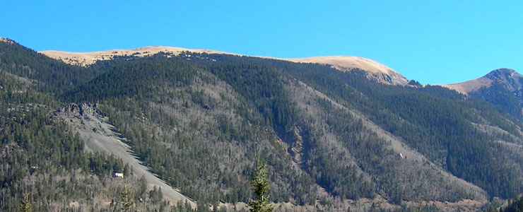 The north ridge of Wheeler Peak
