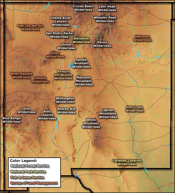 Bisti Badlands Map