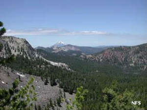 A view in Mountain Lakes Wilderness