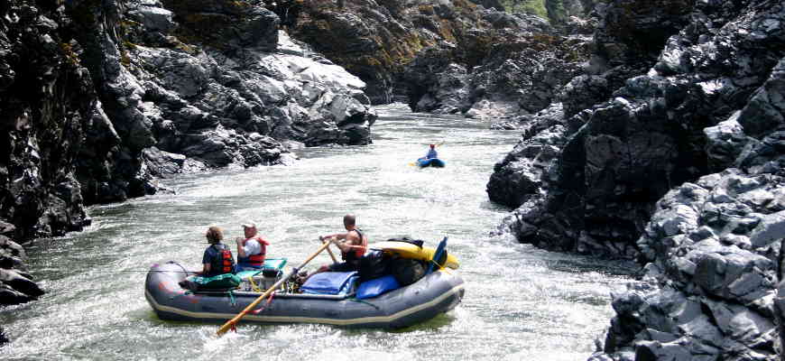 Rafters in Mule Creek Canyon
