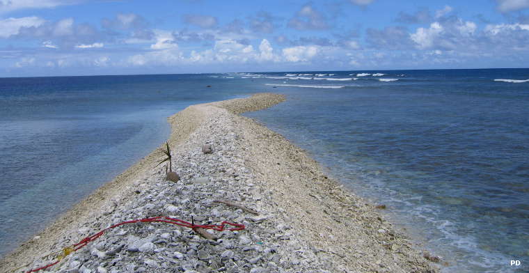 Dry land at Kingman Reef