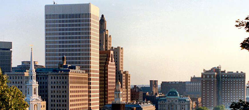 The skyline of Providence, Rhode Island