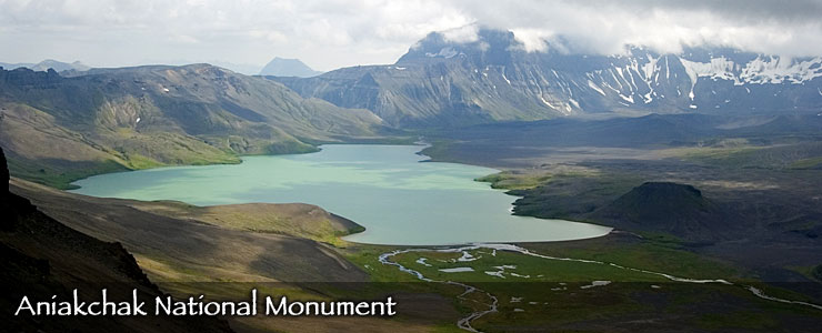 Surprise Lake on the floor of the Aniakchak Caldera, Aniakchak National Monument