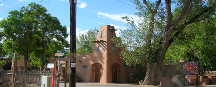 Local architecture along Corrales Road