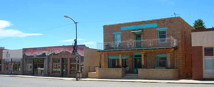 In downtown Mountainair