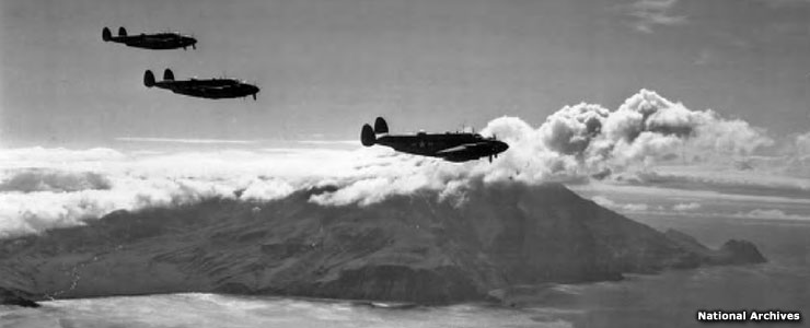 Planes in flight, World War II Valor in the Pacific National Monument