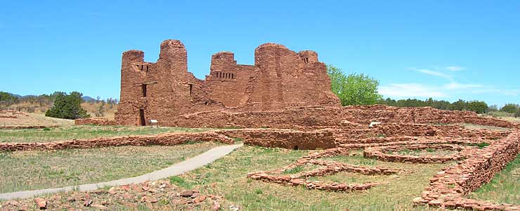 The ruins at Quarai, Salinas Pueblo Missions National Monument