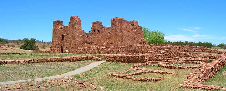The mission and pueblo ruins at Quarai