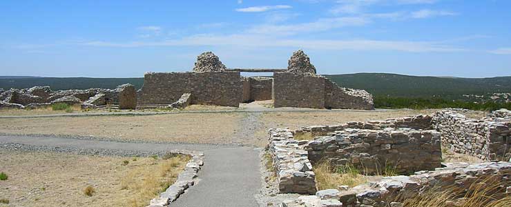 The ruins at Gran Quivira, Salinas Pueblo Missions National Monument