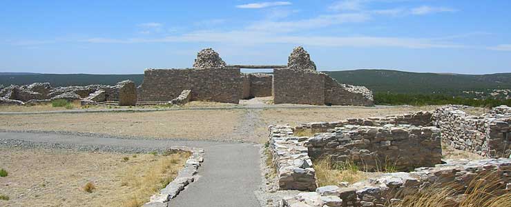 The mission and pueblo ruins at Gran Quivira