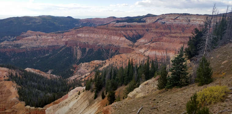 A view from the Chessman Ridge Overlook