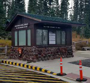 Info and fee kiosk at the Visitor Center