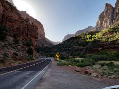 Just inside the park from the southwest entrance, looking through the canyon