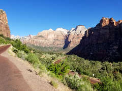 Looking west through the canyon as I'm climbing the hill above that first switchback