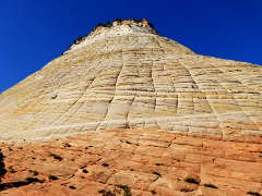 Looking up at Checkerboard Mesa