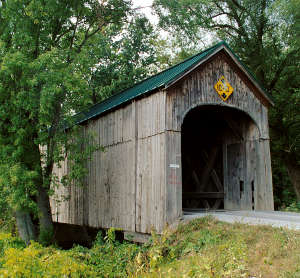 A typical Vermont covered bridge