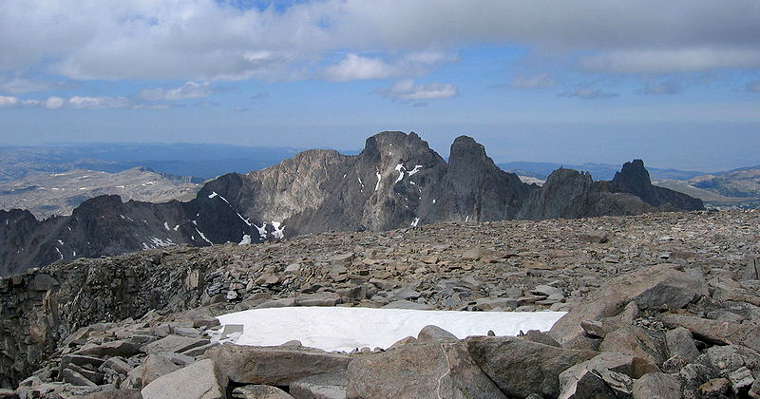 Black Tooth Mountain from the top of Cloud Peak